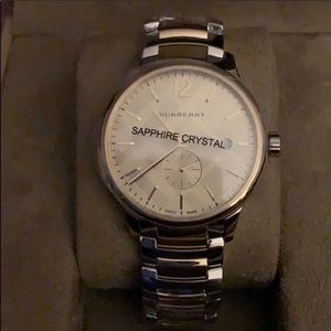 Burberry watch, stainless steel!